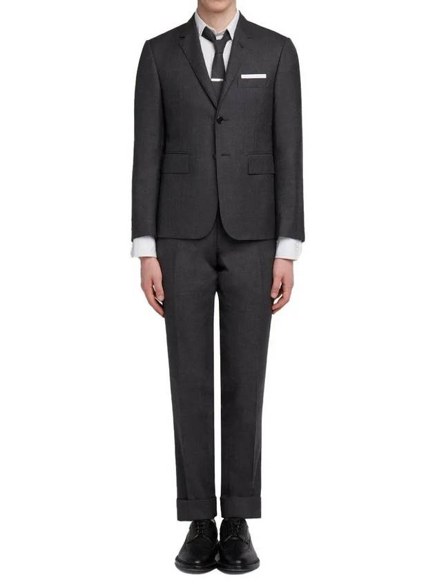 Men's Signature Classic Wool Suit Dark Grey - THOM BROWNE - BALAAN 3