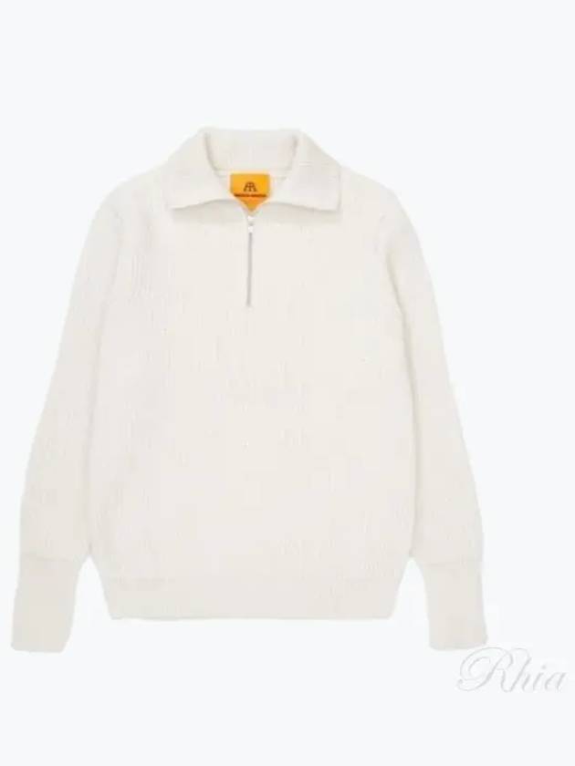 Navy Half Zip NHZ Off White Half Zip Up - ANDERSEN-ANDERSEN - BALAAN 1