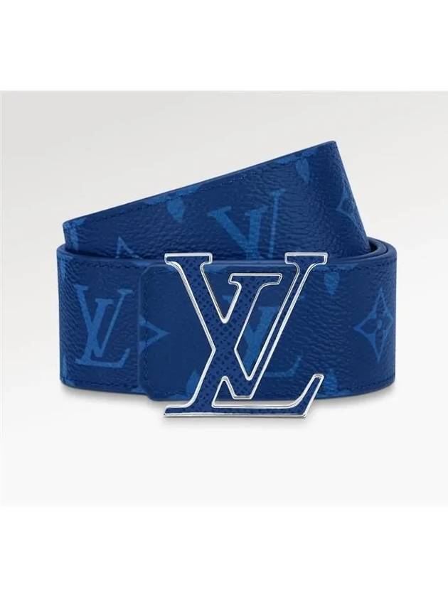 LV Initials 40mm Reversible Leather Belt Blue - LOUIS VUITTON - BALAAN 4