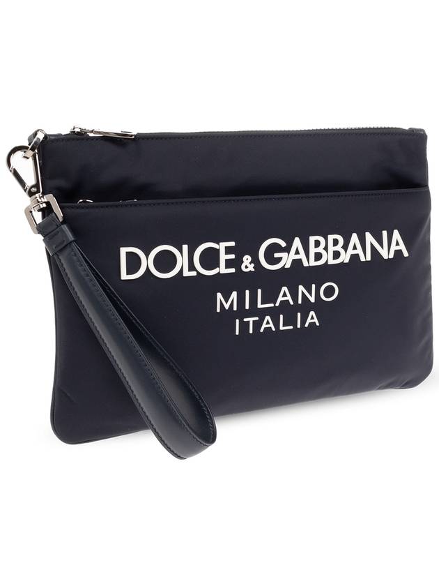 24 ss nylon pouch WITH rubber rise logo Dolce GABBANA BP3259 AG182 8C653 B0230987955 - DOLCE&GABBANA - BALAAN 5