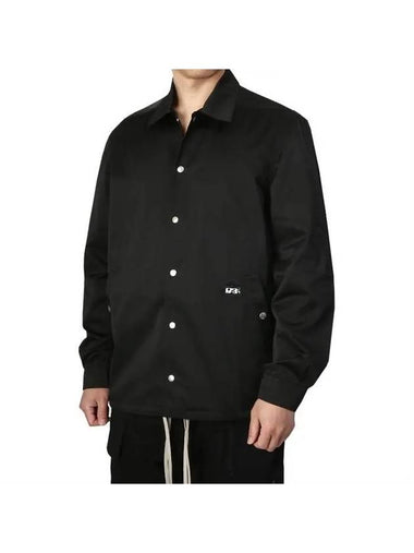 Snap Front Jacket Black - RICK OWENS - BALAAN 1