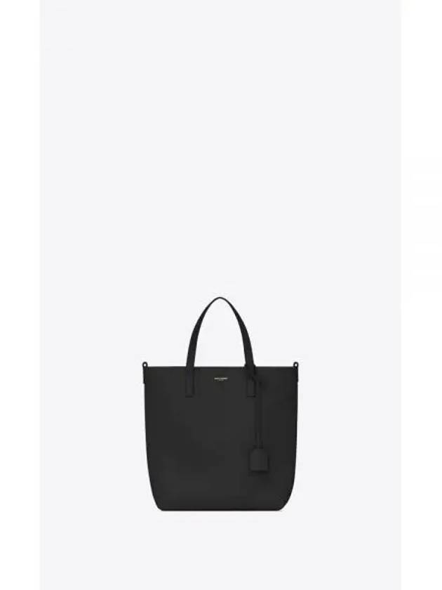 Shopping Toy Supple Leather Tote Bag Black - SAINT LAURENT - BALAAN 2