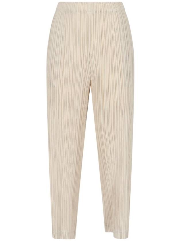 Thicker Bottoms 1 Wide Pants Cream - ISSEY MIYAKE - BALAAN 2