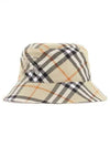 EKD Appliquéd Check Bucket Hat Beige - BURBERRY - BALAAN 2