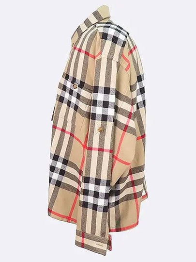 8058584 Check loose fit men s shirt male L size - BURBERRY - BALAAN 2