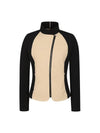 women's diagonal zip-up jacket beige - TAYLORMADE - BALAAN 1