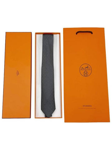 Men s Pacone New H Tygri Ponce Silk Tie H036233T21 - HERMES - BALAAN 1