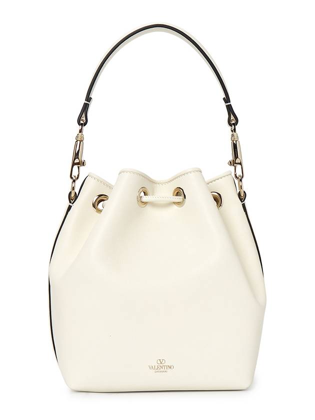 Drawstring Bucket Bag Ivory - VALENTINO - BALAAN 4