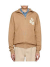 Logo High Neck Knit Zip-Up Cardigan Brown - ISABEL MARANT - BALAAN 2