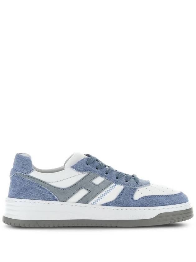 H630 Lace-up Leather Low Top Sneakers White Sky Blue - HOGAN - BALAAN 2