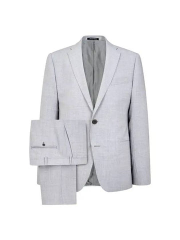 Men s Easy Wool No cheat Single Suit Light Gray 271733 - EMPORIO ARMANI - BALAAN 1