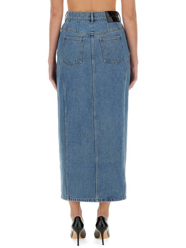 Nina Ricci Long Denim Skirt - NINA RICCI - BALAAN 3