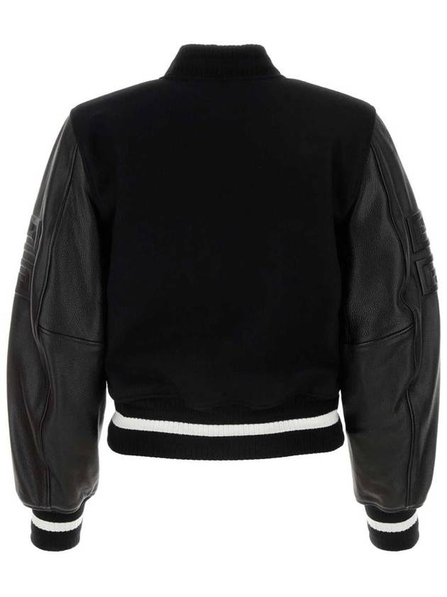 Embossed 4G Emblem Cropped Bomber Jacket Black - GIVENCHY - BALAAN 3