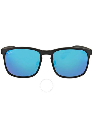 Ray Ban Chromance Polarized Blue Mirror Square Unisex Sunglasses RB4264 601SA1 58 - RAY-BAN - BALAAN 1