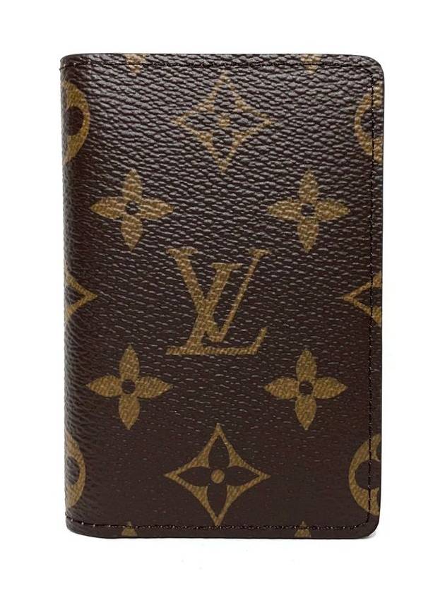 Pocket Organizer Monogram Card Wallet Brown - LOUIS VUITTON - BALAAN 3