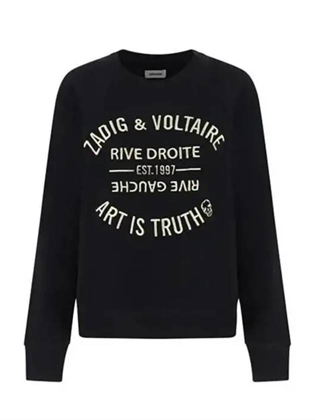 Upper Blason Logo Sweatshirt Black - ZADIG & VOLTAIRE - BALAAN 2