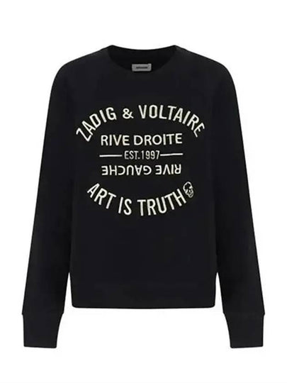 Upper Blason Logo Sweatshirt Black - ZADIG & VOLTAIRE - BALAAN 2