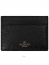 Rock Stud Card Wallet Black - VALENTINO - BALAAN 3