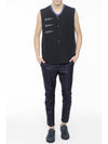 arrow stitch buttoned vest - LANVIN - BALAAN 7