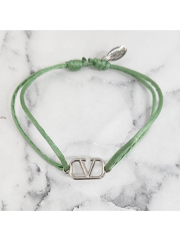 V Logo Bracelet Ice Mint - VALENTINO - BALAAN 5