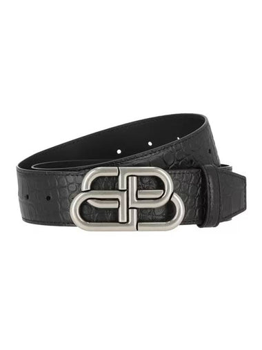 BB Logo Buckle Men s Belt 674181 1ROBY 1000 - BALENCIAGA - BALAAN 1