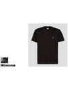 Logo Patch Crew Neck Cotton Short Sleeve T-Shirt Black - CP COMPANY - BALAAN 3