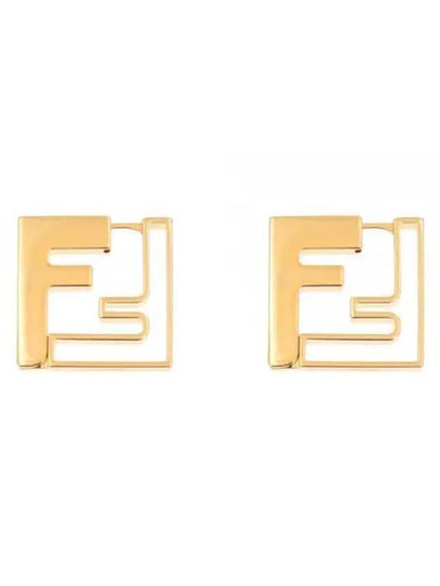 Forever Metal Earrings Gold - FENDI - BALAAN 2