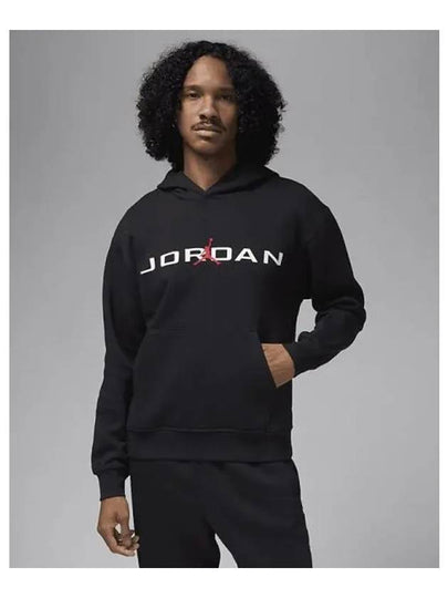 Jordan Essential Fleece Hoodie Black - NIKE - BALAAN 2