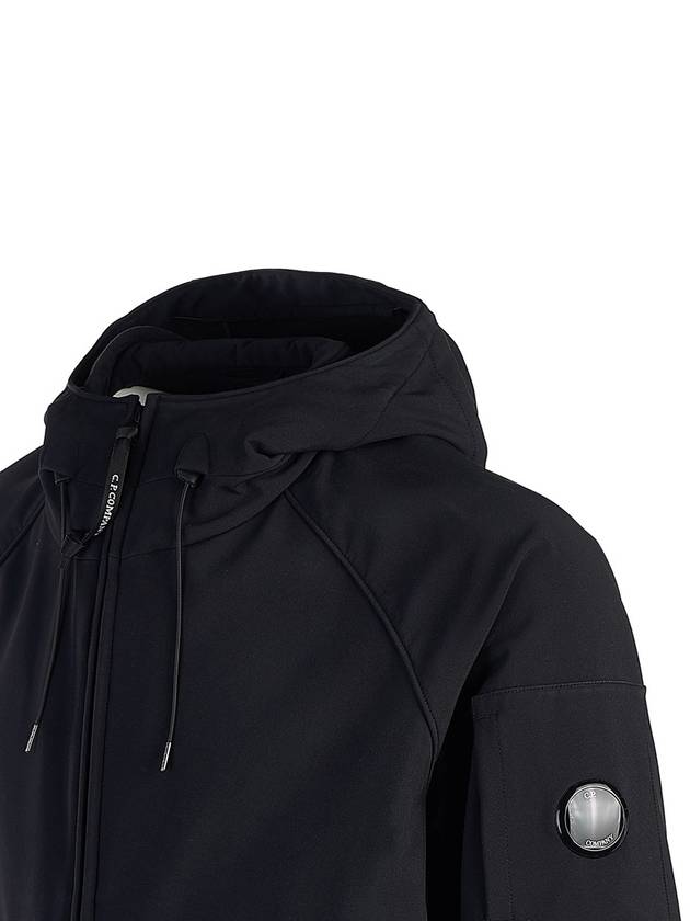 Lens Wappen Hooded Jacket Black - CP COMPANY - BALAAN 6