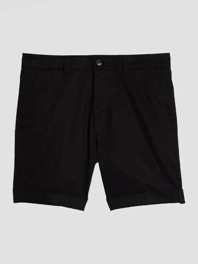 Men's Bermuda Chino Shorts Black - AMI - BALAAN.