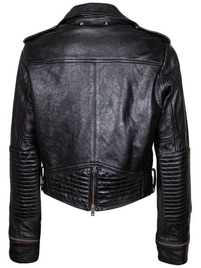 Golden Goose Leather Biker Jacket - GOLDEN GOOSE - BALAAN 2