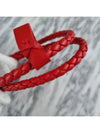 Intrecciato Double Line Bracelet Red - BOTTEGA VENETA - BALAAN 7