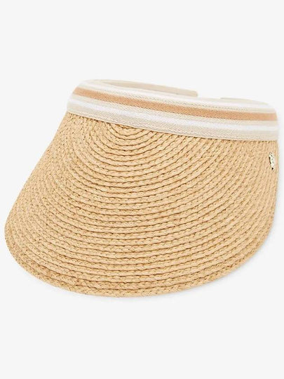 Women s Bianca Natural Nougat Stripe Visor Hat HAT50265 - HELEN KAMINSKI - BALAAN 2