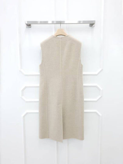 Cashmere Long Straight Vest H3H0191DBMV - HERMES - BALAAN 2