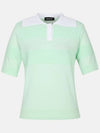 color combination tissue modified collar short sleeve knit TWSRM6121 820 - TAYLORMADE - BALAAN 8