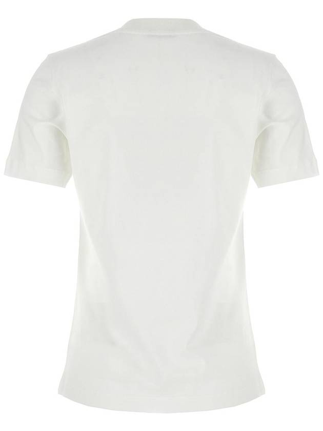 Crystal Logo Short Sleeve T-Shirt Off White - MONCLER - BALAAN 3