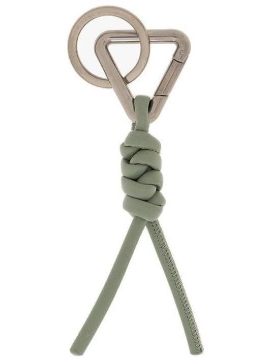 Tube Knot Triangle Key Holder Green - BOTTEGA VENETA - BALAAN 1