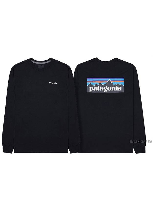 P 6 Responsibili Long Sleeve T-Shirt Black - PATAGONIA - BALAAN 11