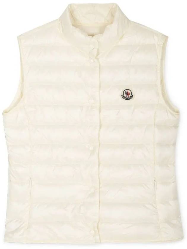 Women's Logo Patch White Padded Vest 1A10200 53048 034 - MONCLER - BALAAN 3