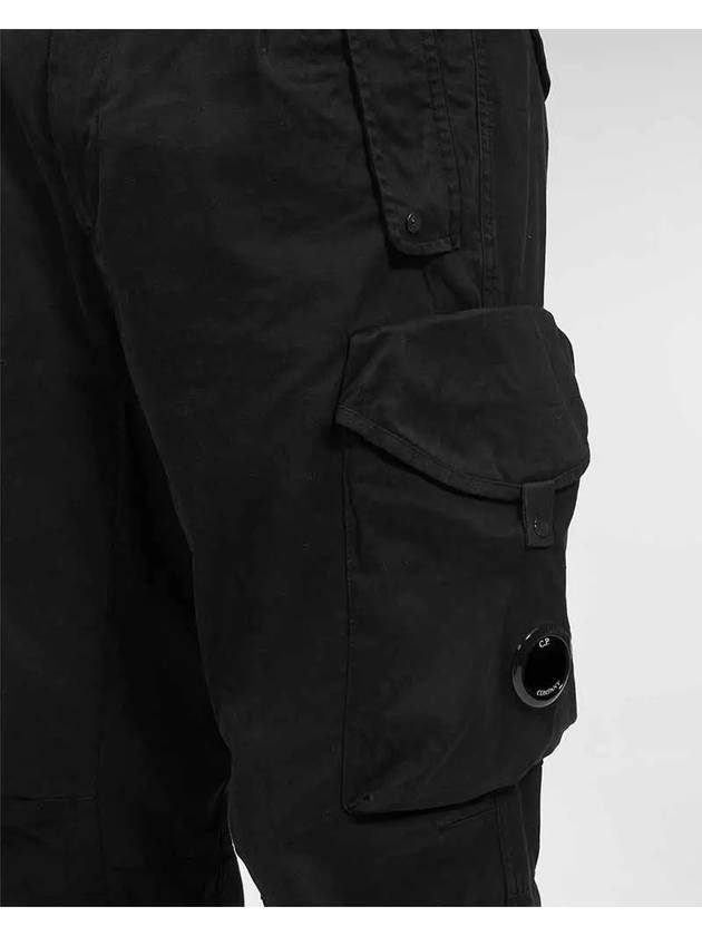 Lens Cargo Straight Pants Black - CP COMPANY - BALAAN 3