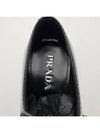 Chocolate Brushed Leather Loafers Black - PRADA - BALAAN 7