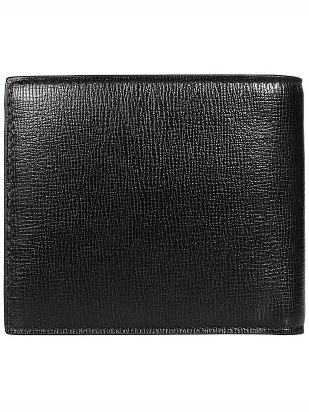 Logo Leather Half Wallet Black - BOTTEGA VENETA - BALAAN 3