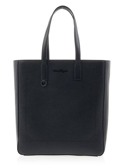 Logo Tote Bag Black - SALVATORE FERRAGAMO - BALAAN 2