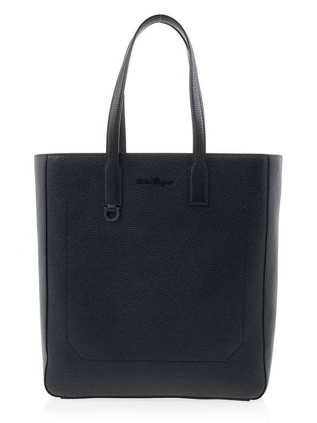 Logo Tote Bag Black - SALVATORE FERRAGAMO - BALAAN 2