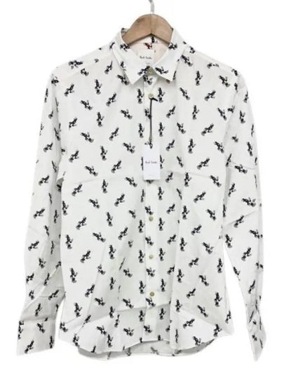 Rabbit Print Cotton Long Sleeve Shirt White - PAUL SMITH - BALAAN 2