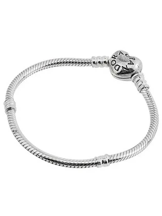 Heart Shaped Clasp Bracelet Sterling Silver - PANDORA - BALAAN 2