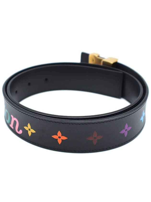 Women s Louis Vuitton M0078U Black Monogram LV New Wave 35MM Belt 90 gt Gangbuk used luxury goods - LOUIS VUITTON - BALAAN 4