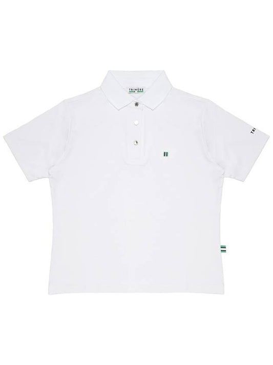 Simple logo wappen short sleeve polo TEE F L WOMAN WHITE - TRIMERE - BALAAN 2