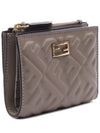 Slim Baguette FF Motif Nappa Leather Half Wallet Dove Grey - FENDI - BALAAN 4