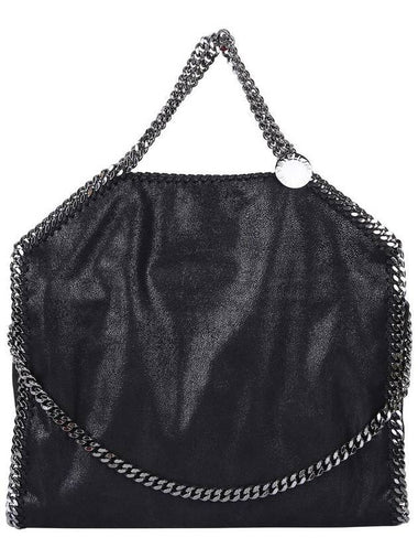 Falabella Fold Over Tote Bag Silver Black - STELLA MCCARTNEY - BALAAN 1